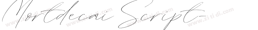 Mortdecai Script字体转换